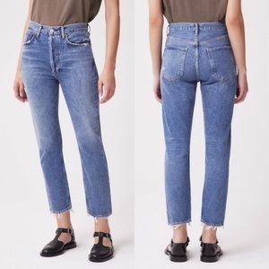 Agolde Riley High Rise Straight Crop